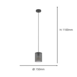 Eglo Colomera Pendant Light Black