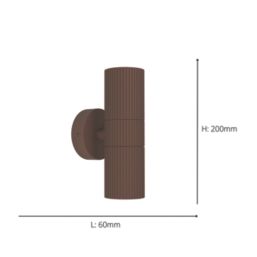 Eglo Tomelloso Outdoor Up & Down Wall Light Rust