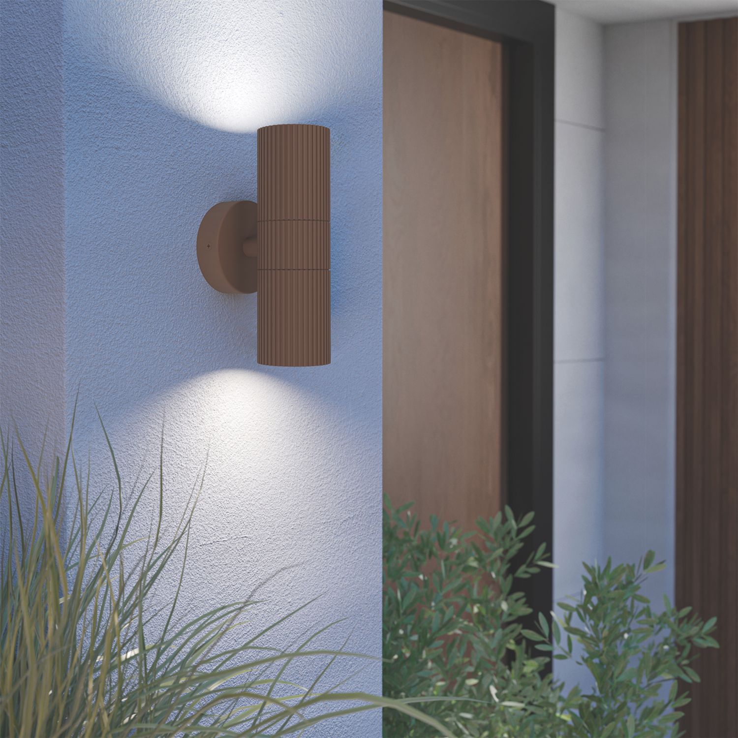 Eglo Tomelloso Outdoor Up & Down Wall Light Rust (877EY)