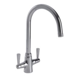 Streame by Abode Stamford Swan Dual-Lever Mono Mixer Chrome