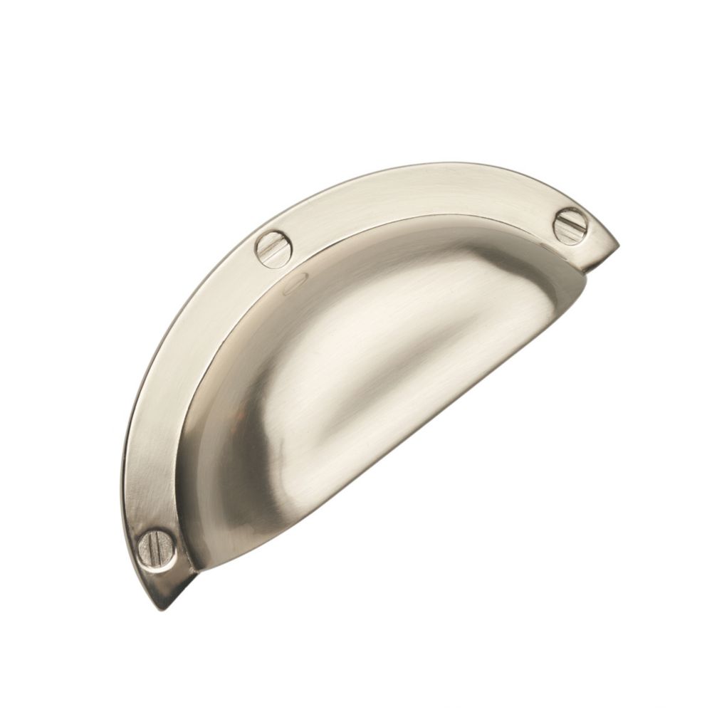 Elite Knobs & Handles Shell Pull Handle Brushed Nickel 94mm Screwfix