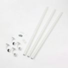 Rothley  Steel Handrail Kit Matt White 3600mm