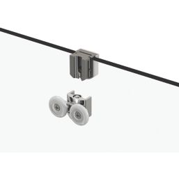 Triton Fast Fix Framed Rectangular Sliding Door with Side Panel   Chrome 1100mm x 800mm x 1900mm