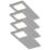 Sensio Astro TrioTone Rectangular LED Under Cabinet Lights Aluminium 19.2W 240-270lm 4 Pack