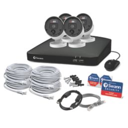 Swann Pro Enforcer SWNVK-890104-EU 2TB 8-Channel 4K NVR CCTV Kit & 4 Indoor & Outdoor Cameras