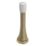 Smith & Locke Cylinder Door Stops 24 x 79mm Polished Brass 3 Pack