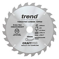 Trend CraftPo CSB/CC25024T Wood Crosscut Circular Saw Blade 250 x 30mm 24T
