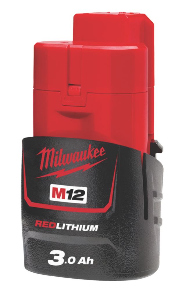 Milwaukee M12 B3 12V 3.0Ah Li Ion RedLithium Battery Screwfix