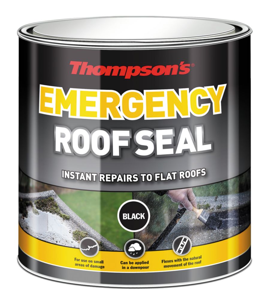 Spray & Seal Leak Fix Stop Sealant Instant Waterproof Gutter Roof Pipe -  Black