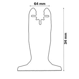 Erbauer   Multi-Material Plunge Cutting Blade 64mm