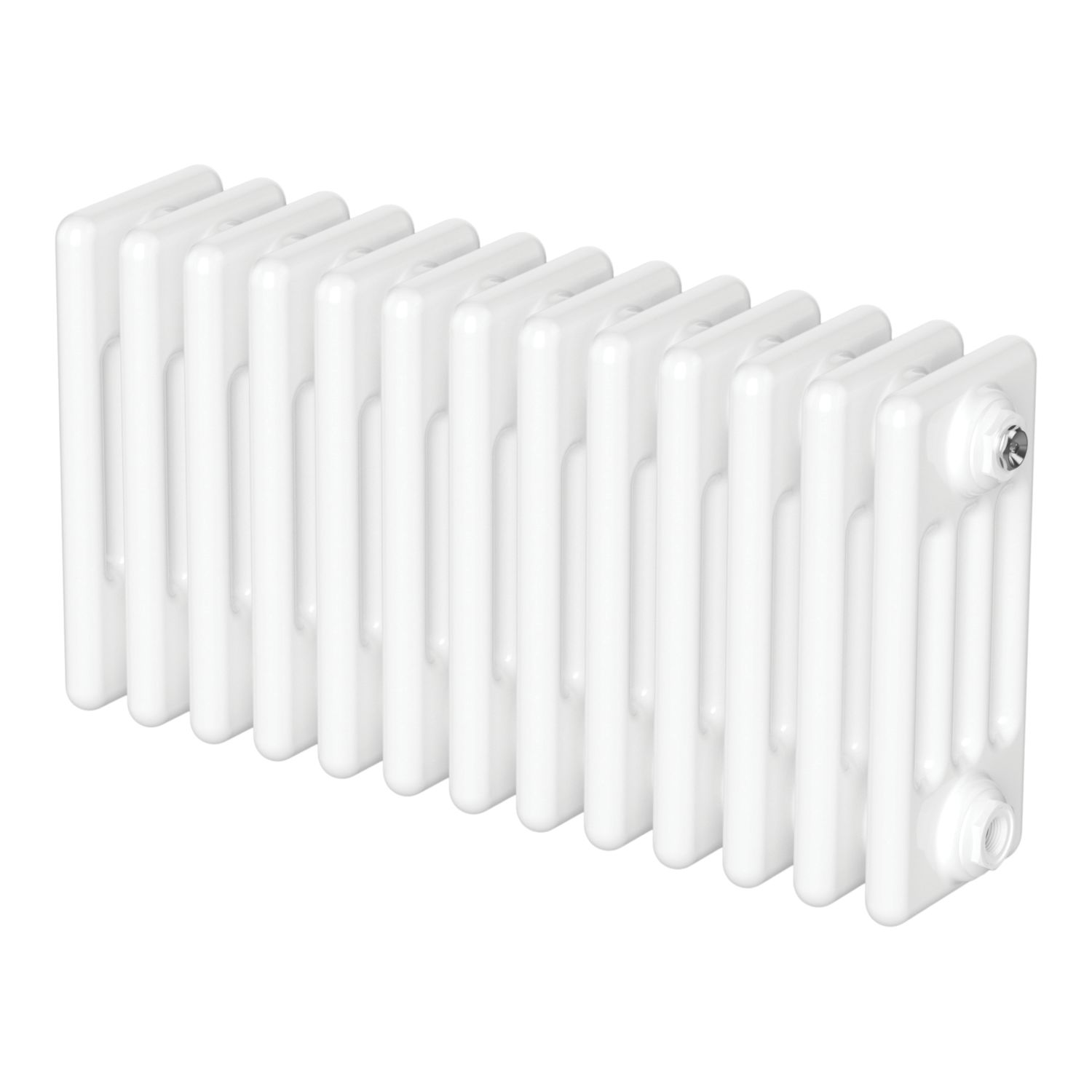 Flomasta 300mm x 605mm 1768BTU White Horizontal 4 Column Radiator (878AH)