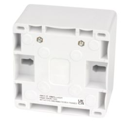 Hager Sollysta WMPB1/46 1-Gang Surface Pattress  Back Box 46mm