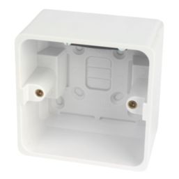 Hager Sollysta WMPB1/46 1-Gang Surface Pattress  Back Box 46mm