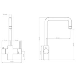 ETAL Elise 4-in-1 Instant Boiling Water Tap Matt Black