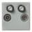 Knightsbridge  Quadruplex Modular Multimedia Socket Grey