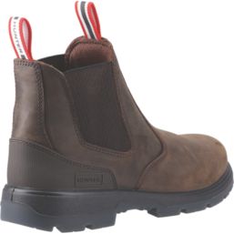 Hunter Twister Dealer Size 13  Brown Water-Resistant Steel Toe Cap Safety Dealer Boots