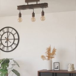 Eglo Townshend 4 Ceiling Light Antique Brown