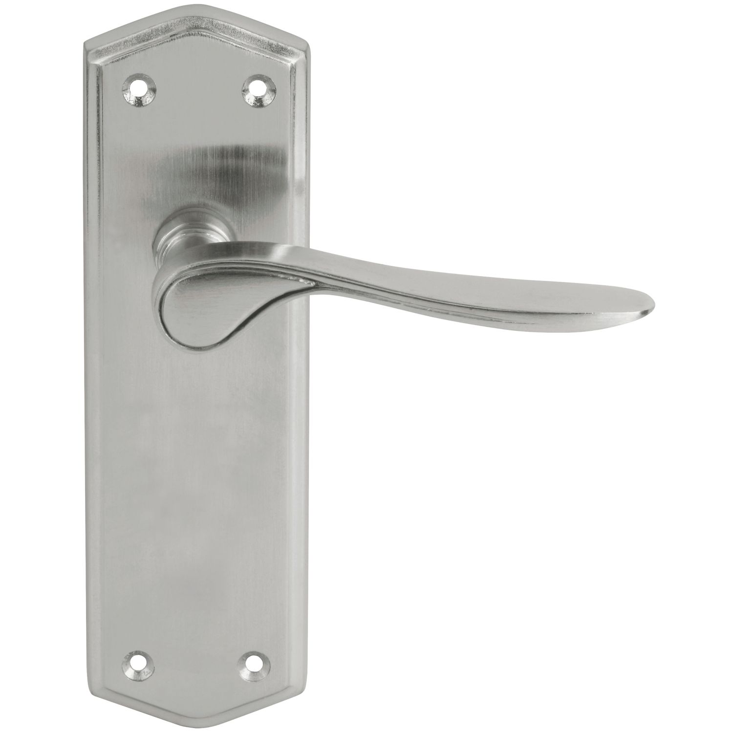 Smith & Locke Kilve LoB Latch Door Handles Pair Satin Chrome (878FH)