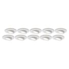 4lite  Tilt  Fire Rated GU10 Downlights Matt White 10 Pack
