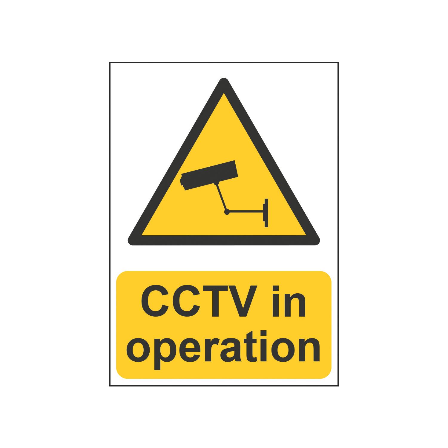 Essentials "CCTV In Operation" Sign 210mm x 148mm (878HL)