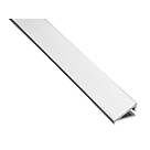 Homelux 9mm Straight Aluminium After-Fit Tile Trim Silver 1.83m