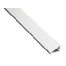 Homelux 9mm Straight Aluminium After-Fit Tile Trim Silver 1.83m