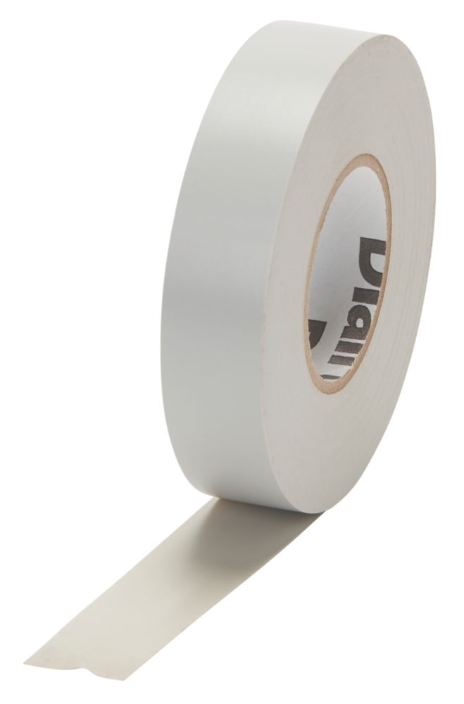 Diall 510 Insulating Tape White 33m x 19mm - Screwfix