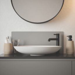 Splashback  Self-Adhesive Bathroom Splashback Matt Grey 250mm x 600mm x 4mm