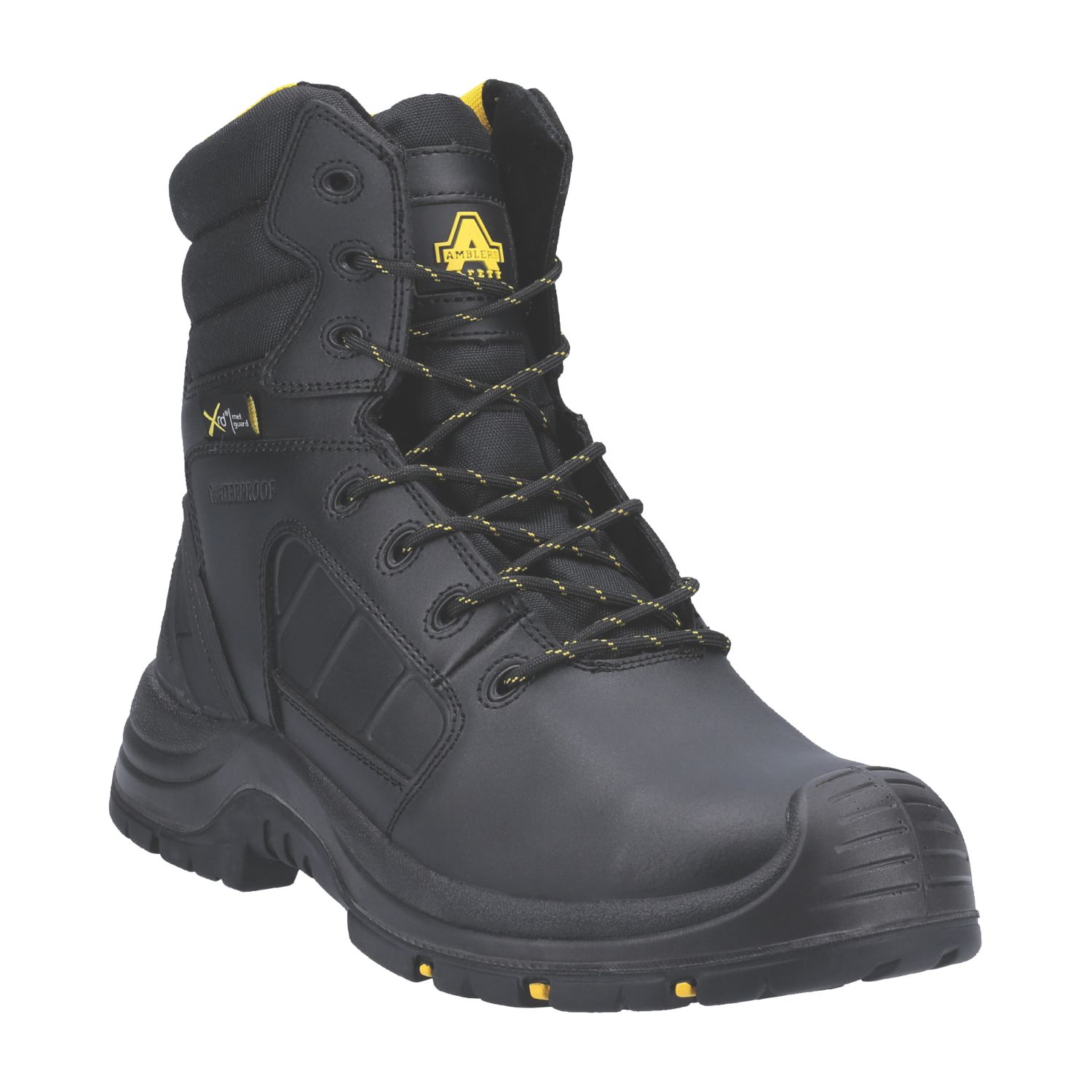 Amblers AS350C Size 8 Black Waterproof Safety Boots (878JV)