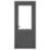 Crystal  1-Panel 1-Clear Light Right-Handed Anthracite Grey uPVC Back Door 2090mm x 840mm