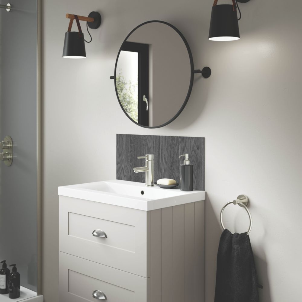 Splashwall  Vanity Splashback Matt Brown 600mm x 250mm x 4mm