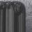 Arroll 748mm x 794mm 3780BTU Black Cast Iron 2 Column Radiator