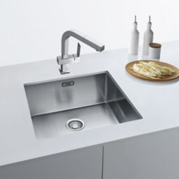 Refurb Franke Bari 1 Bowl  Brushed Stainless Steel Kitchen Sink 540mm x 450mm