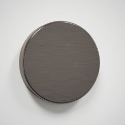 Splashback  Clear with Gunmetal Caps Splashback 600mm x 750mm x 6mm