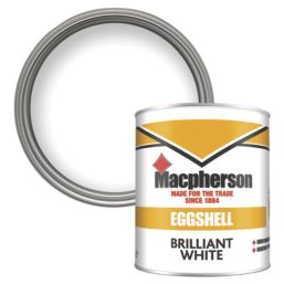 Macpherson 1Ltr Brilliant White Eggshell Solvent-Based Trim Paint