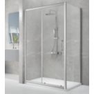 Triton Neo Eight Framed Rectangular Sliding Door Shower Enclosure  Chrome  1000mm x 900mm x 1900mm