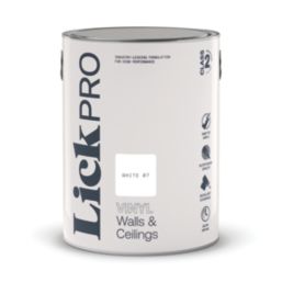 LickPro  5Ltr White 07 Vinyl Matt Emulsion  Paint
