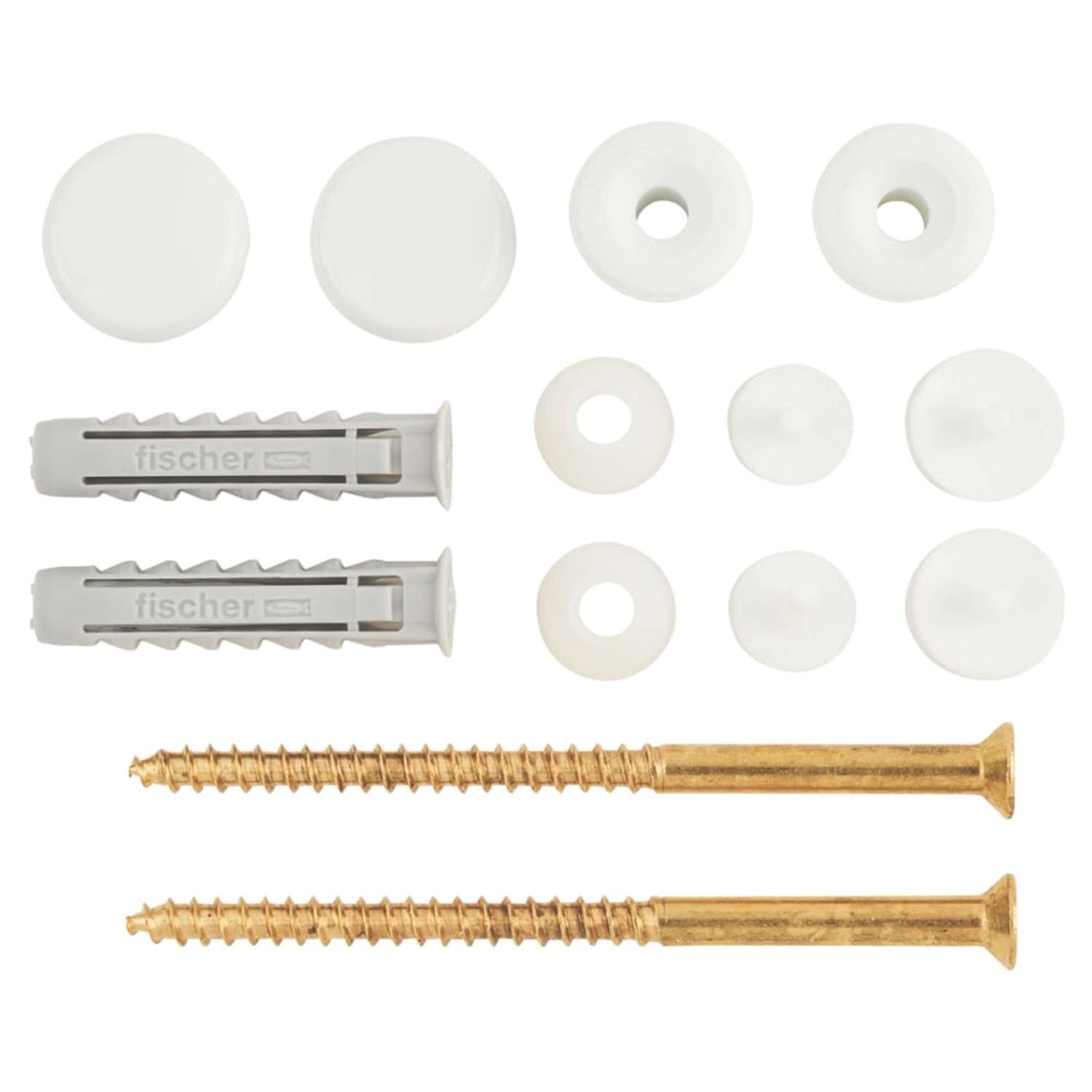 Fischer WB10 Toilet & Bidet Fixing Kit 14 Piece Set (878VC)