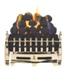 Focal Point Blenheim Brass Rotary Control Inset Gas Taper Tray