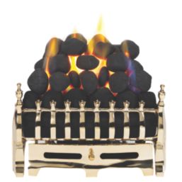 Focal Point Blenheim Brass Rotary Control Inset Gas Taper Tray