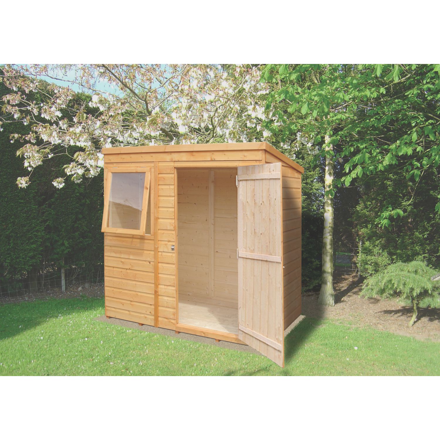 Shire 6' x 4' (Nominal) Pent Shiplap T&G Timber Shed (87971)
