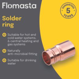 Flomasta  Copper Solder Ring Fitting Reducer F 22mm x M 28mm