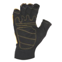 DEWALT Performance Fingerless Fingerless Gloves Black / Yellow Medium