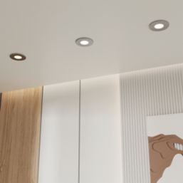 Refurb LAP Chaac Fixed  Fire Rated LED Downlights Polished Chrome 5.5W 600lm 10 Pack