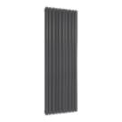 Reina Elips Double 1800mm x 600mm 6219BTU Anthracite Vertical Designer Radiator