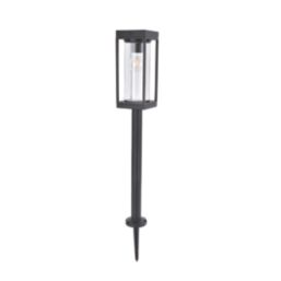 Lutec Flair 760mm Solar-Powered LED Bollard Light Matt Black 2W 200lm