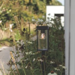 Lutec Flair 760mm Solar-Powered LED Bollard Light Matt Black 2W 200lm