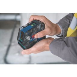 Bosch GLL 2-15 G Green Self-Levelling Cross-Line Laser with Ceiling Clip