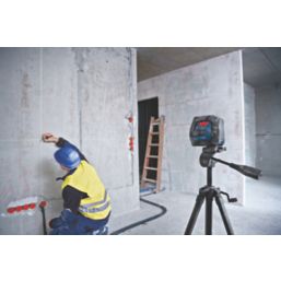 Bosch GLL 2-15 G Green Self-Levelling Cross-Line Laser with Ceiling Clip