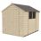 Forest  6' x 8' (Nominal) Apex Overlap Timber Shed with Base & Assembly